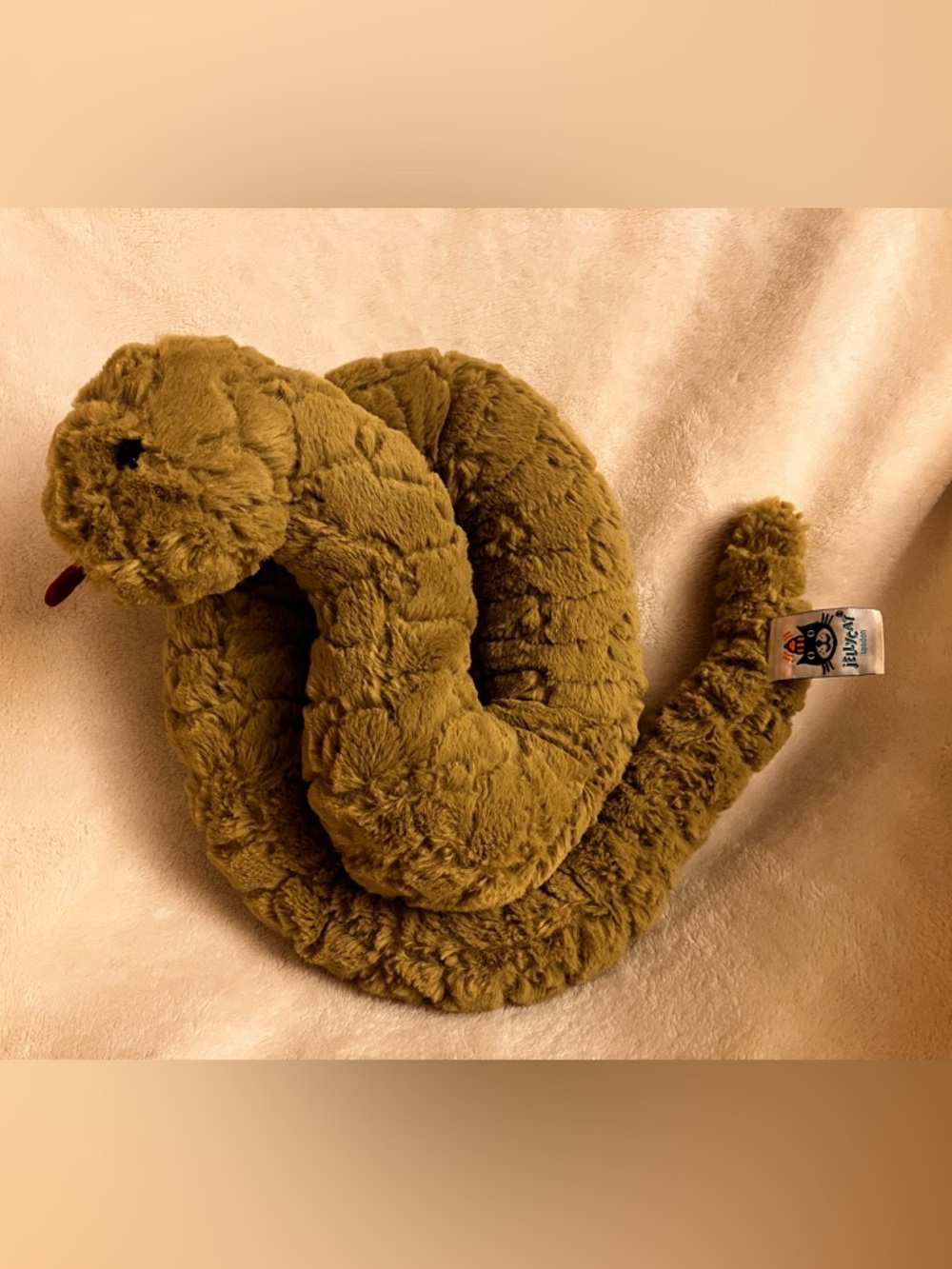 JellyCat Stevie Plush Snake animal Green